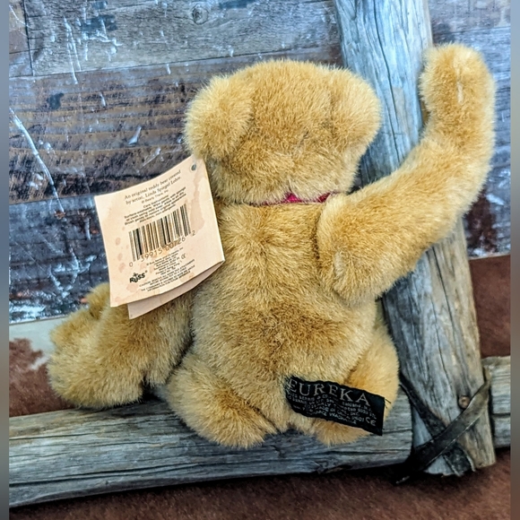 Vintage Russ Berrie & Co "Eureka" Fully Jointed Plush Bear - Picture 6 of 13